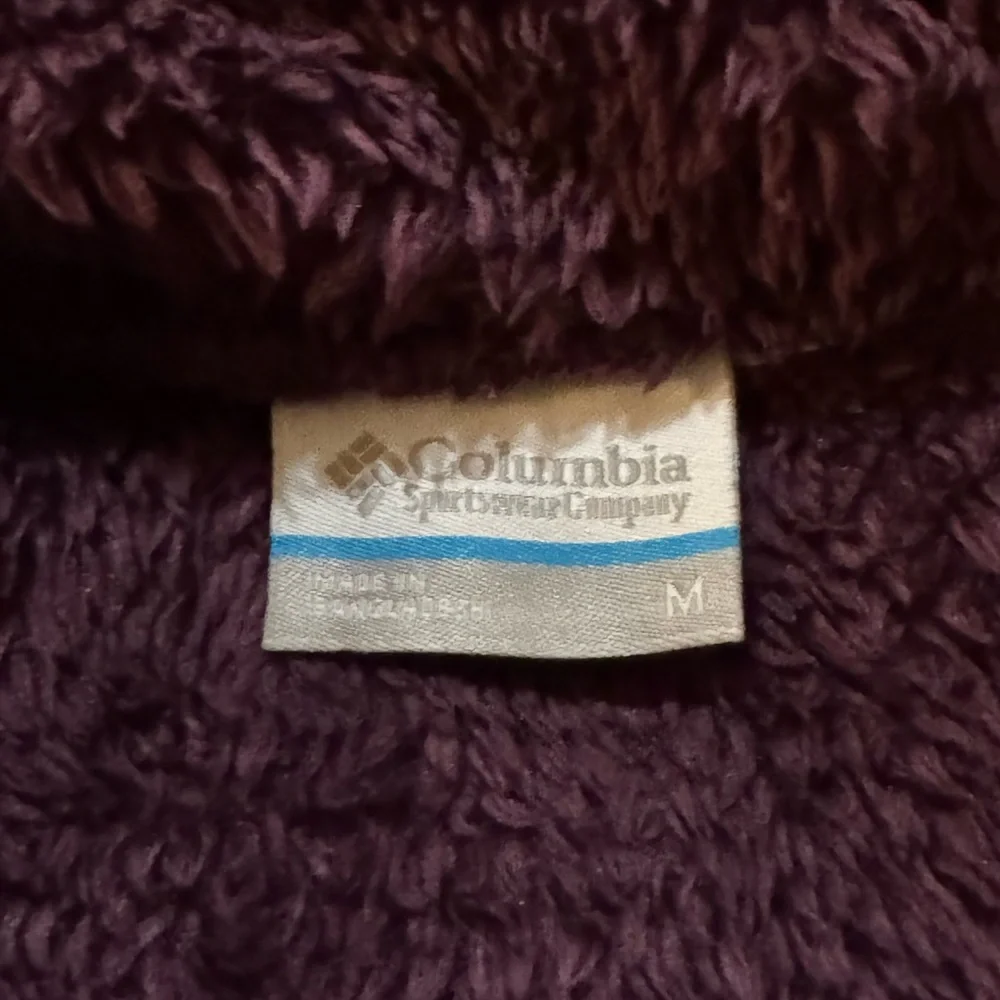 NWOT Women’s Columbia Cloudy Day Plush Purple Fleece Jacket - Picture 4 of 4